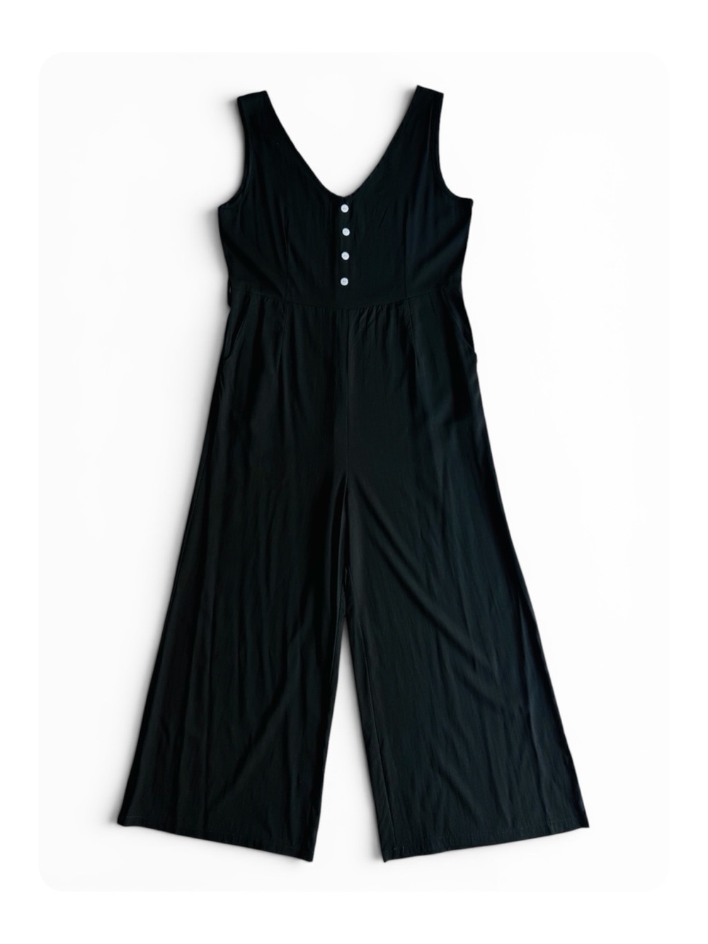 ★ Ecowish Women’s Elevated Basic Fashion Forward Lightweight Jumpsuit Black M ★